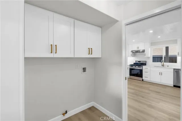 a view of a kitchen with electric equipment