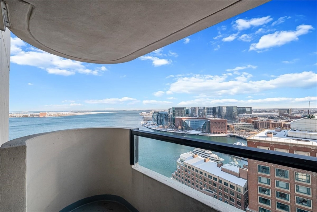65 East India Row, Unit 26F Boston, MA 02110 - Photo 27 of 27 a view of a balcony with city view