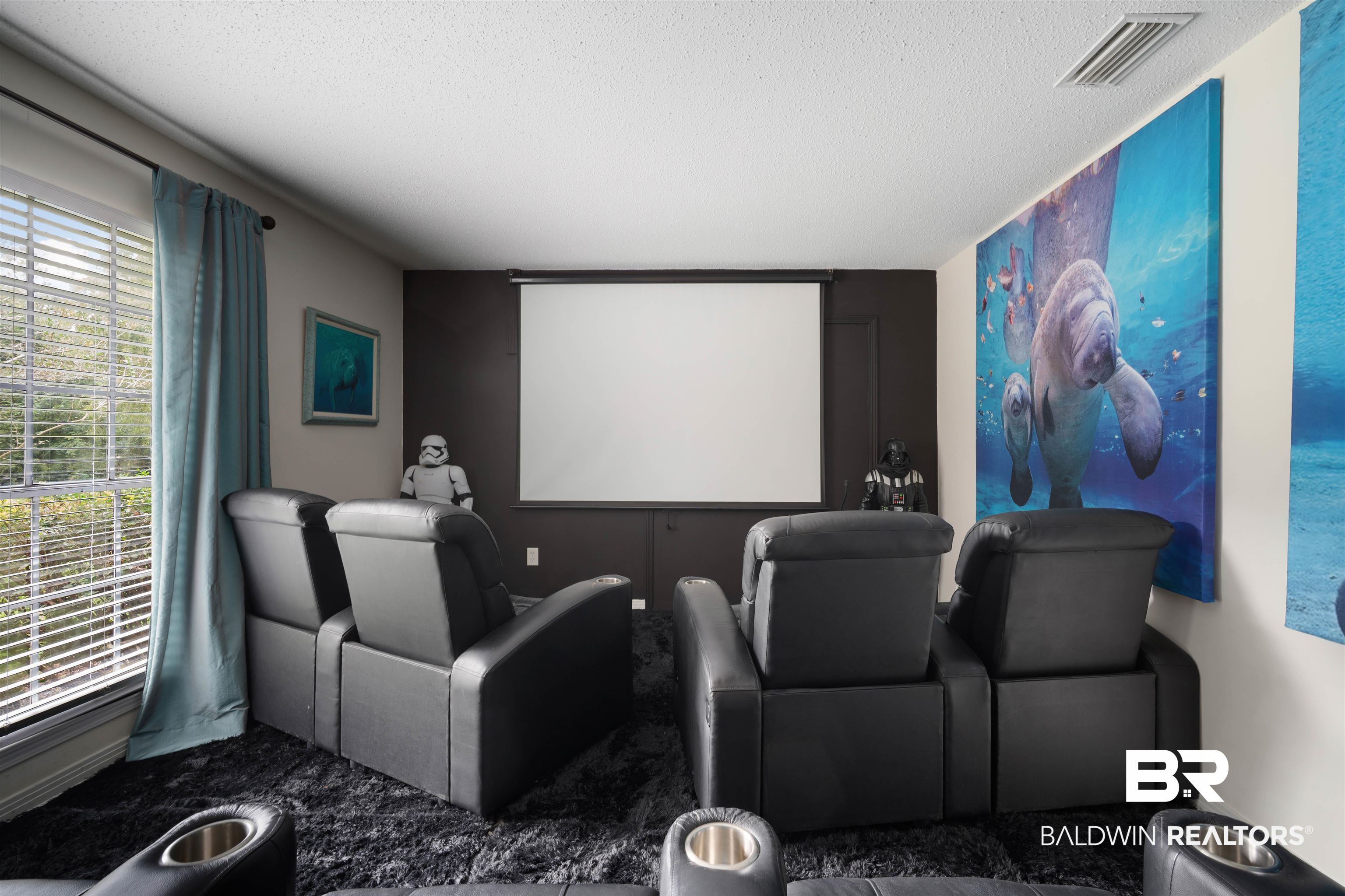 7807 Yorkhaven Road Mobile, AL 36695 - Photo 25 of 34 Cinema room with a textured ceiling
