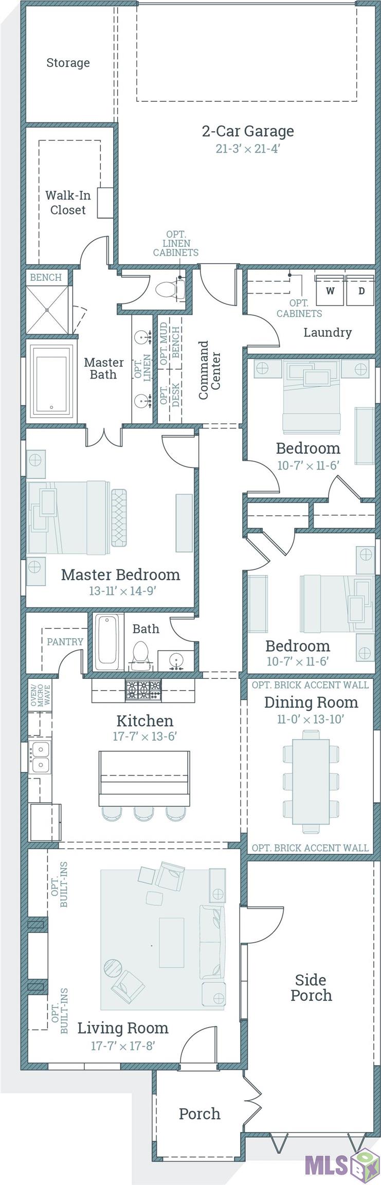 5336 Argent Court Baton Rouge, LA 70808 - Photo 22 of 22 Fleur A - Floorplan