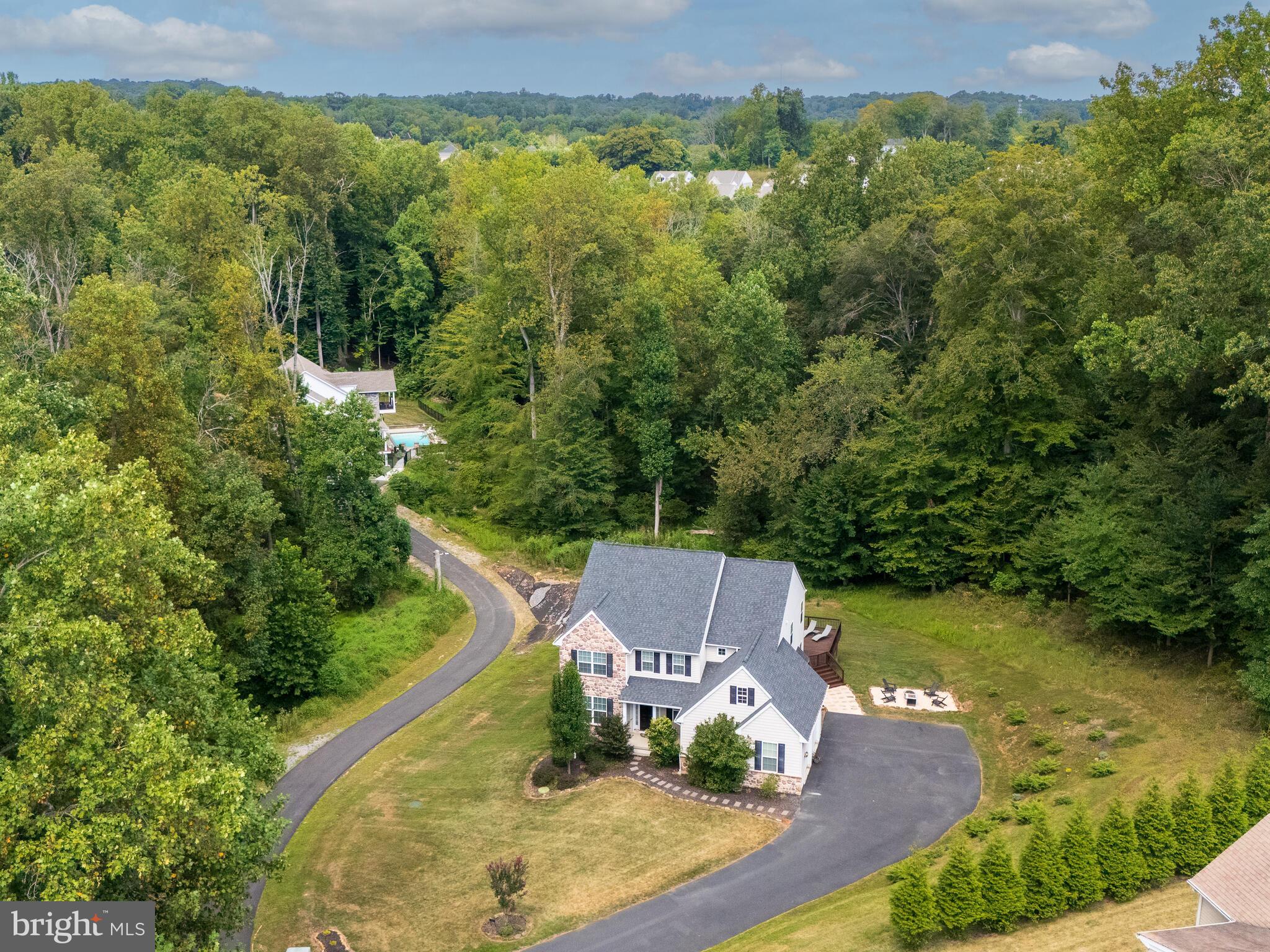 1718 Bethel Road Garnet Valley, PA 19060 - Photo 56 of 58 an aerial view of a house with a yard
