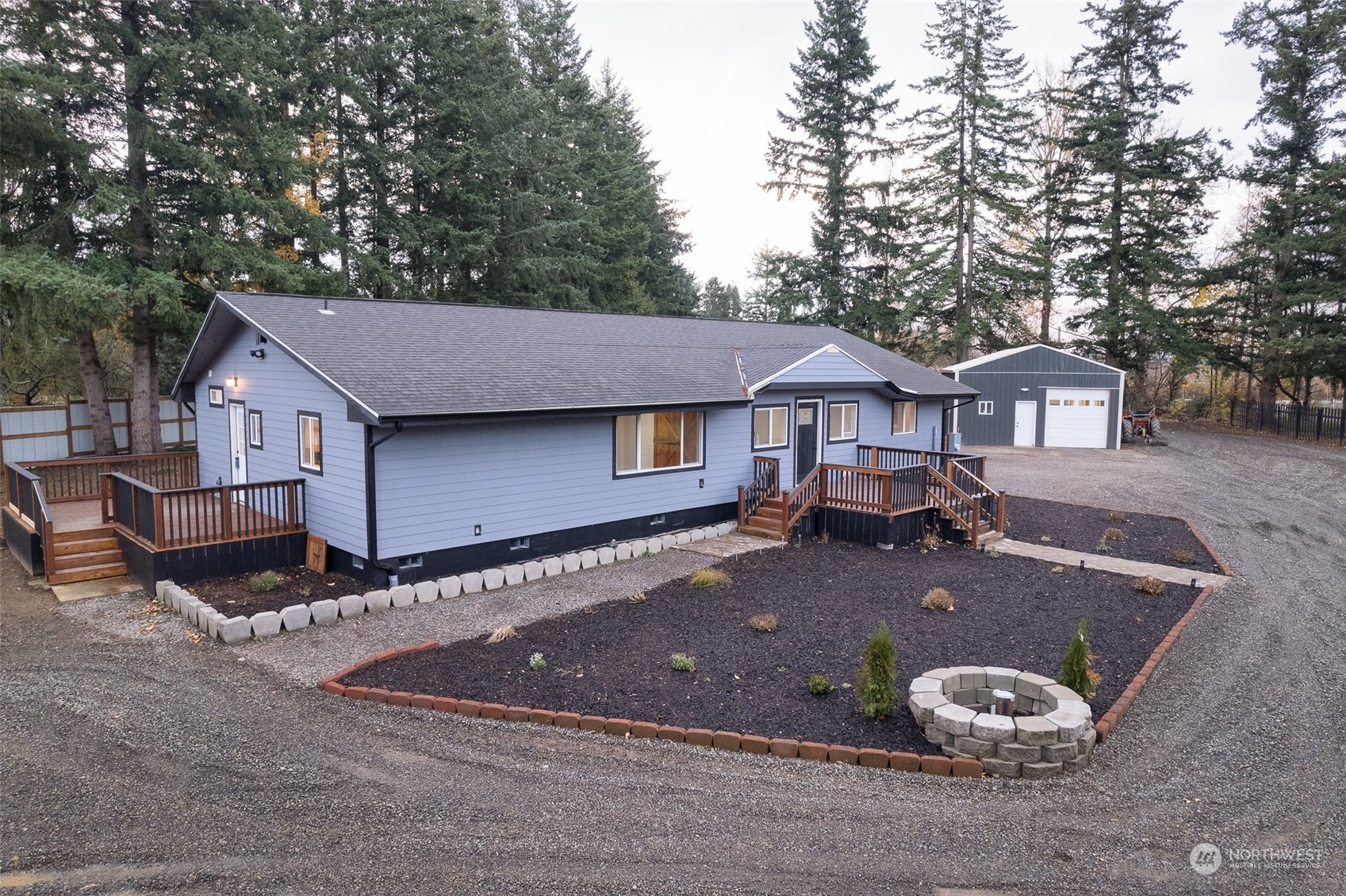 8120 Delta Line Road Custer, WA 98240 - Photo 1 of 40 a aerial view of a house with swimming pool