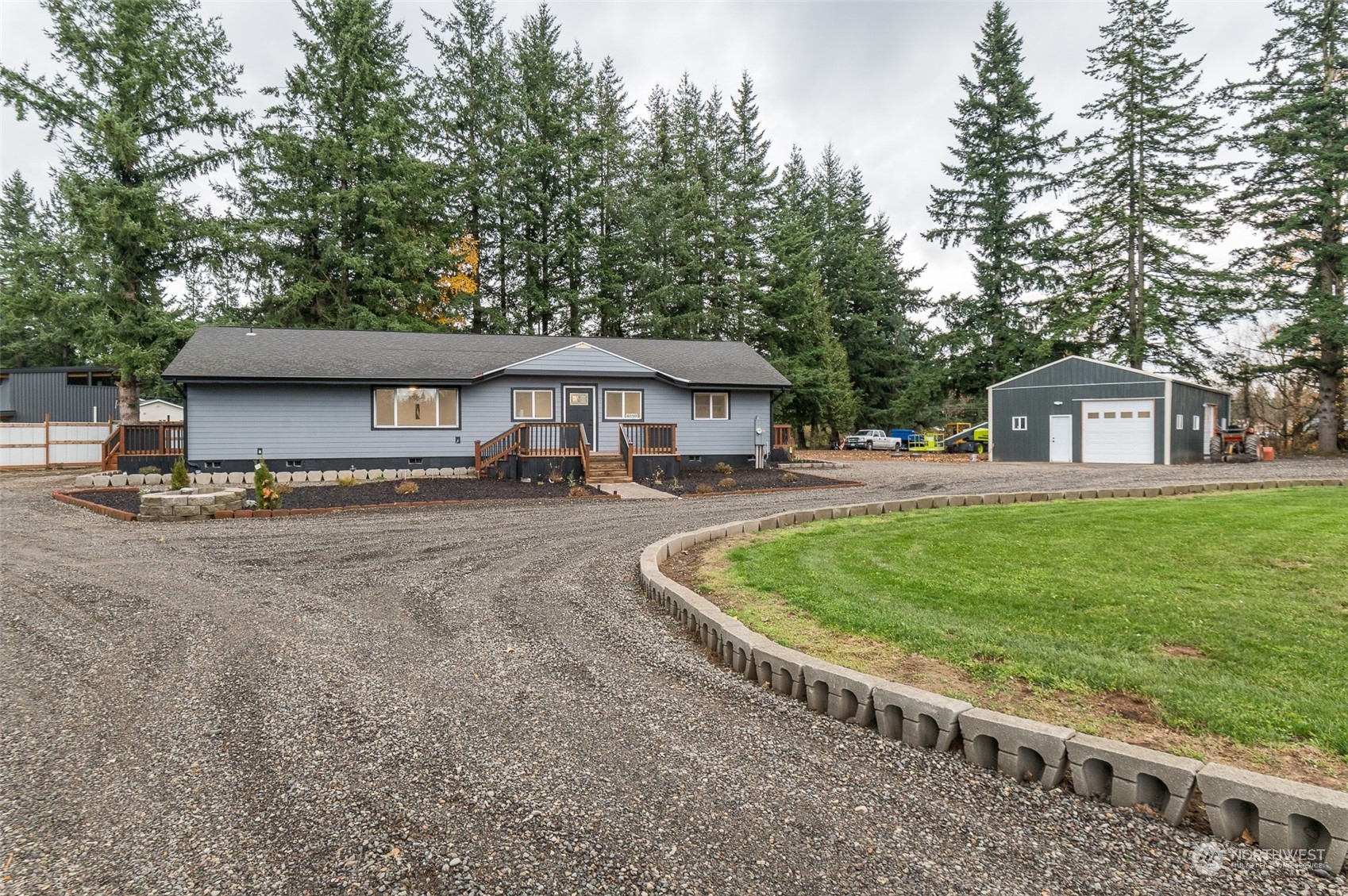 8120 Delta Line Road Custer, WA 98240 - Photo 28 of 40 a front view of a house with a yard