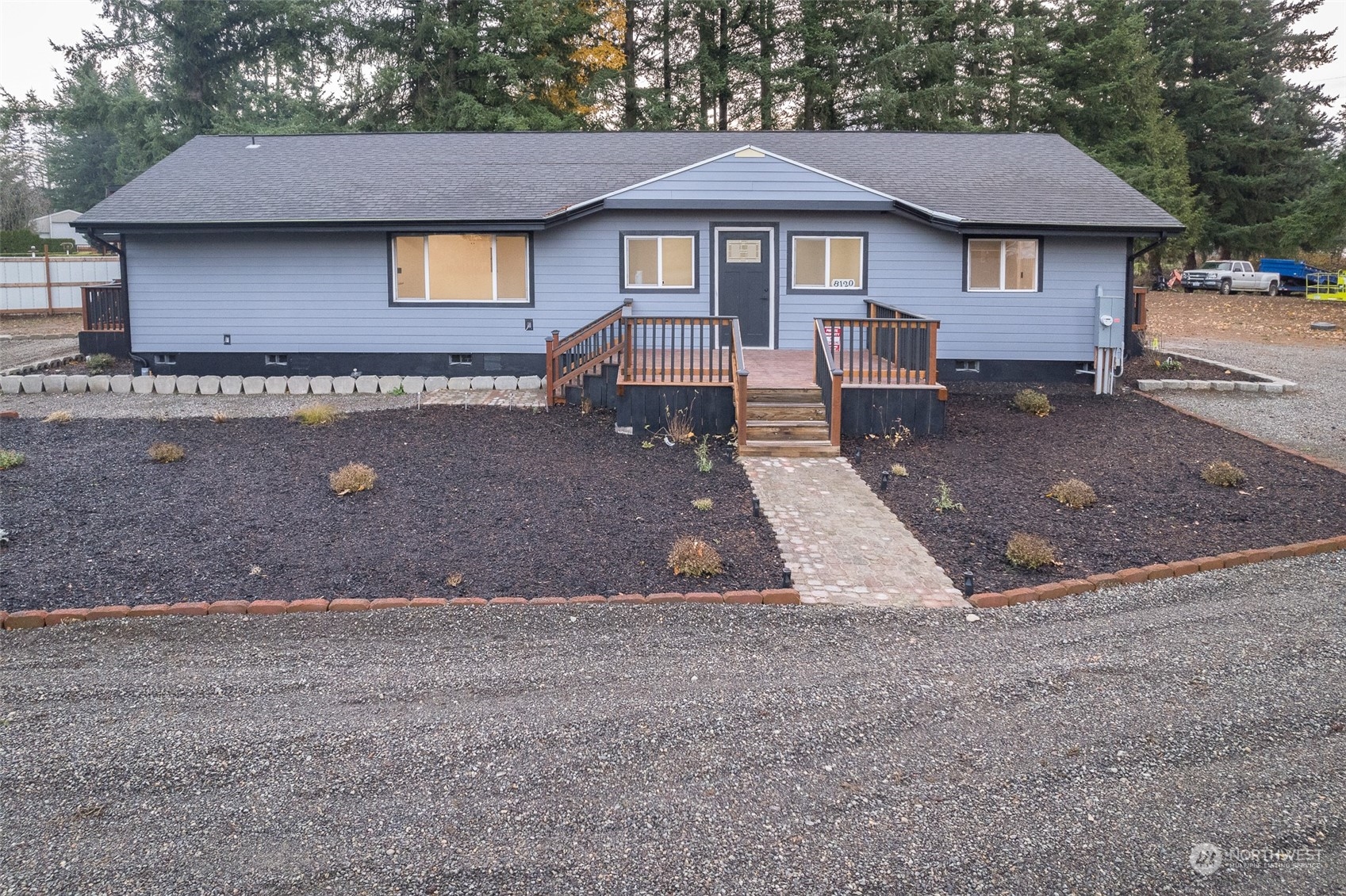 8120 Delta Line Road Custer, WA 98240 - Photo 3 of 40 a front view of a house with yard