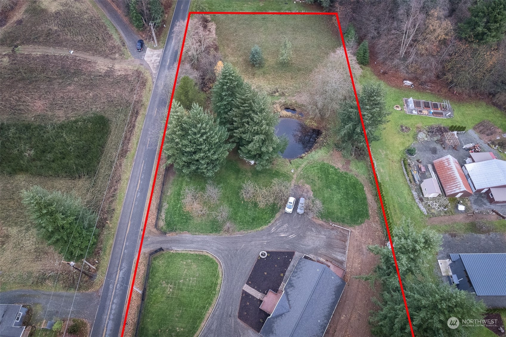 8120 Delta Line Road Custer, WA 98240 - Photo 39 of 40 an aerial view of a yard