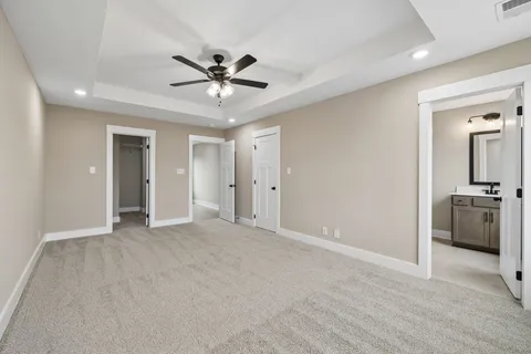 a view of a livingroom with a flat screen tv