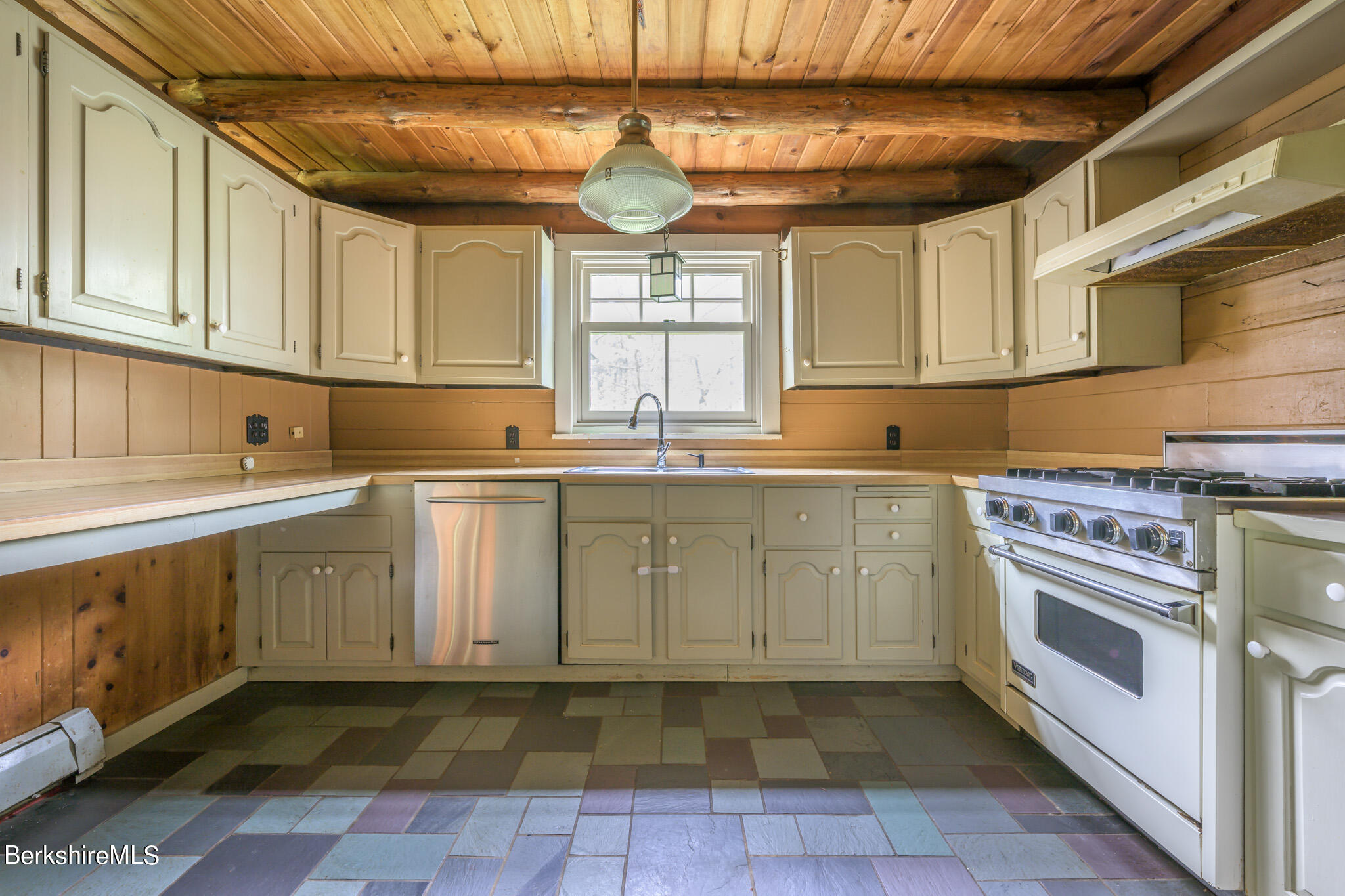 258 E Road Alford, MA 01266 - Photo 13 of 38 a kitchen with stainless steel appliances granite countertop a sink a stove and cabinets