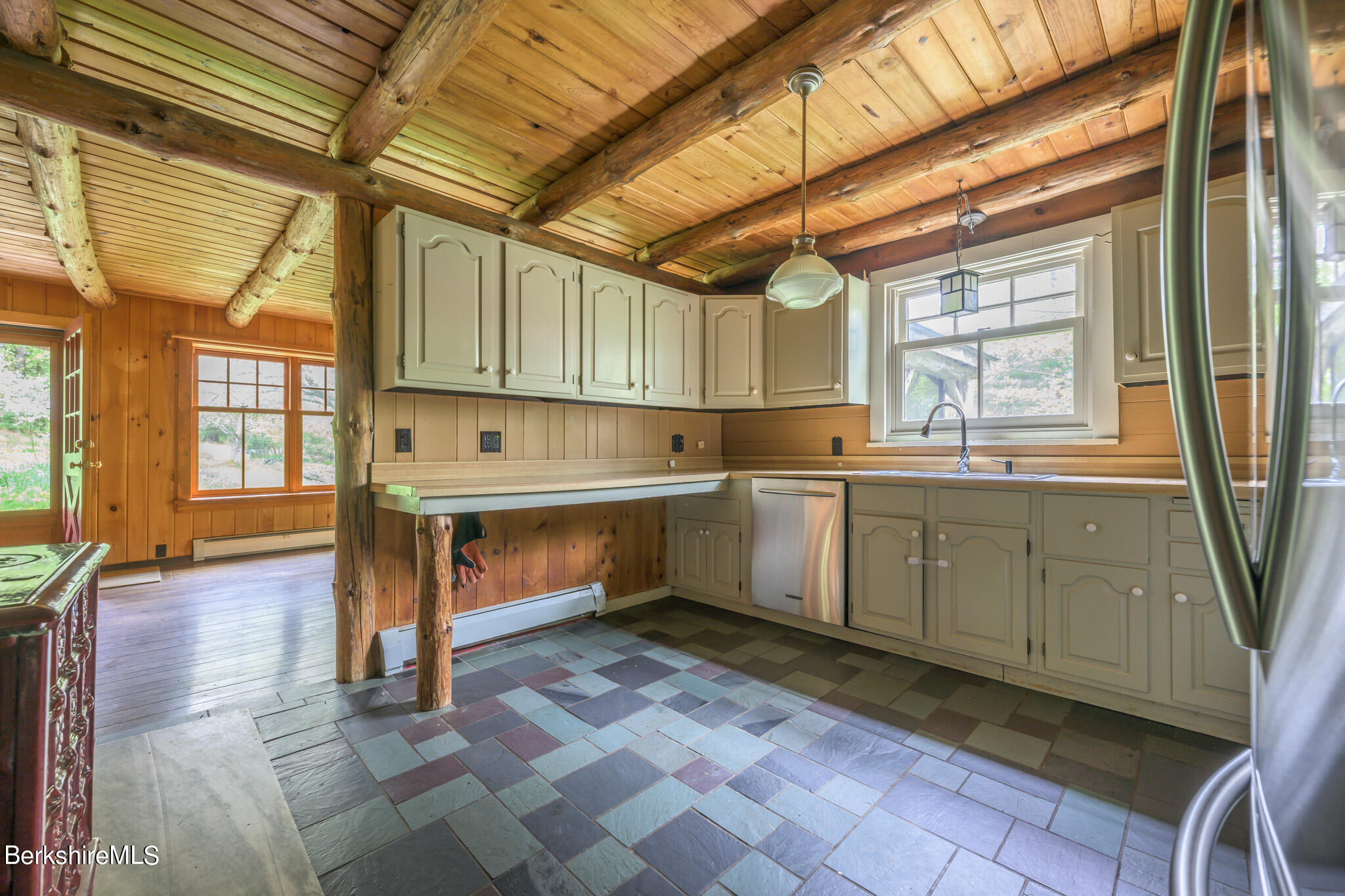 258 E Road Alford, MA 01266 - Photo 14 of 38 a kitchen with a sink a stove and cabinets