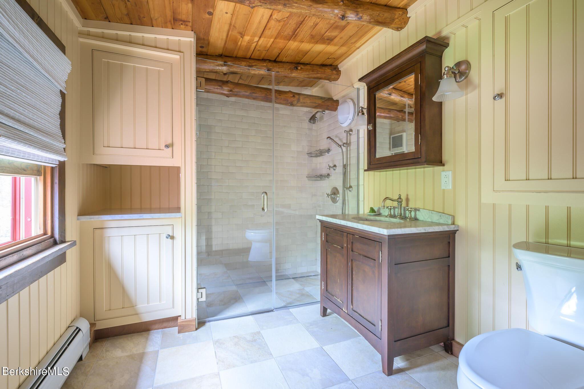 258 E Road Alford, MA 01266 - Photo 28 of 38 a bathroom with a sink a toilet and shower
