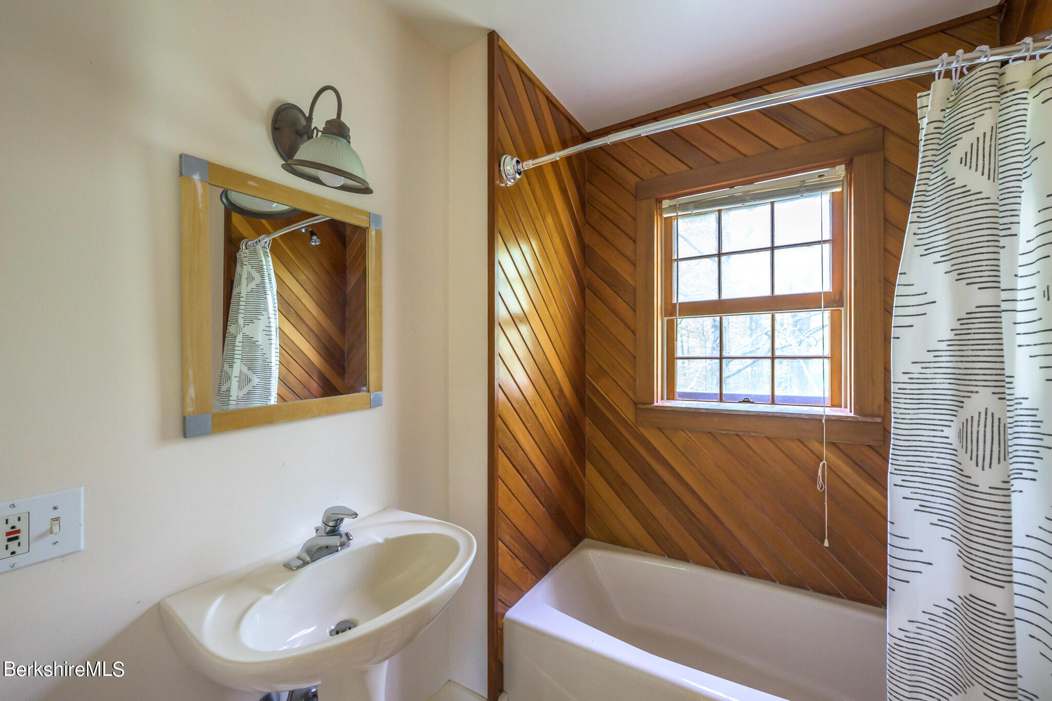 258 E Road Alford, MA 01266 - Photo 36 of 38 a bathroom with a sink a window and a bathtub