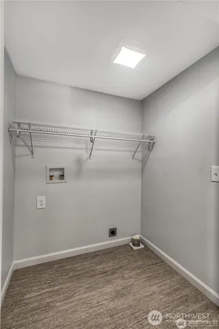 a view of a room with empty racks