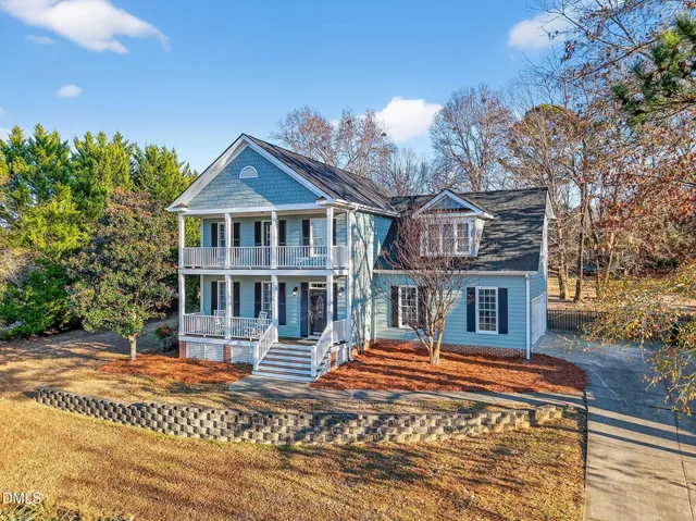 an aerial view of multiple house