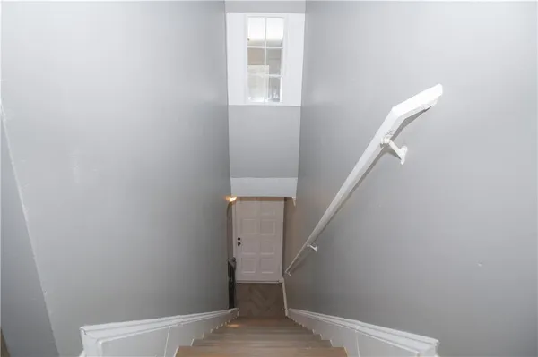 a view of entryway with stairs