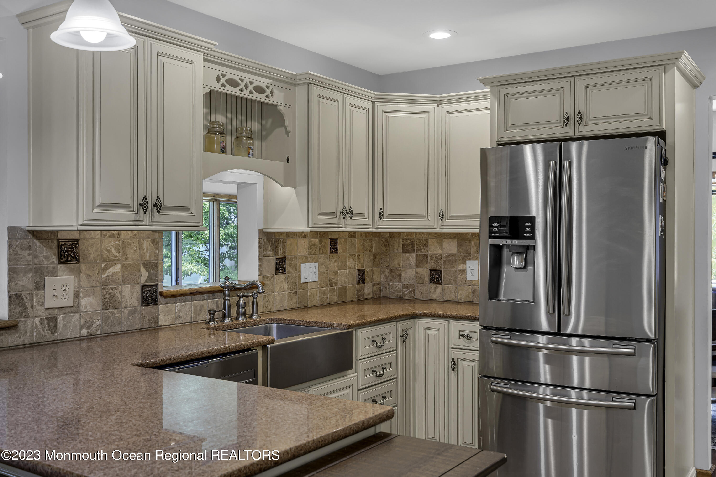 3 Allen Terrace New Egypt, NJ 08533 - Photo 22 of 97 a kitchen with a refrigerator sink and cabinets