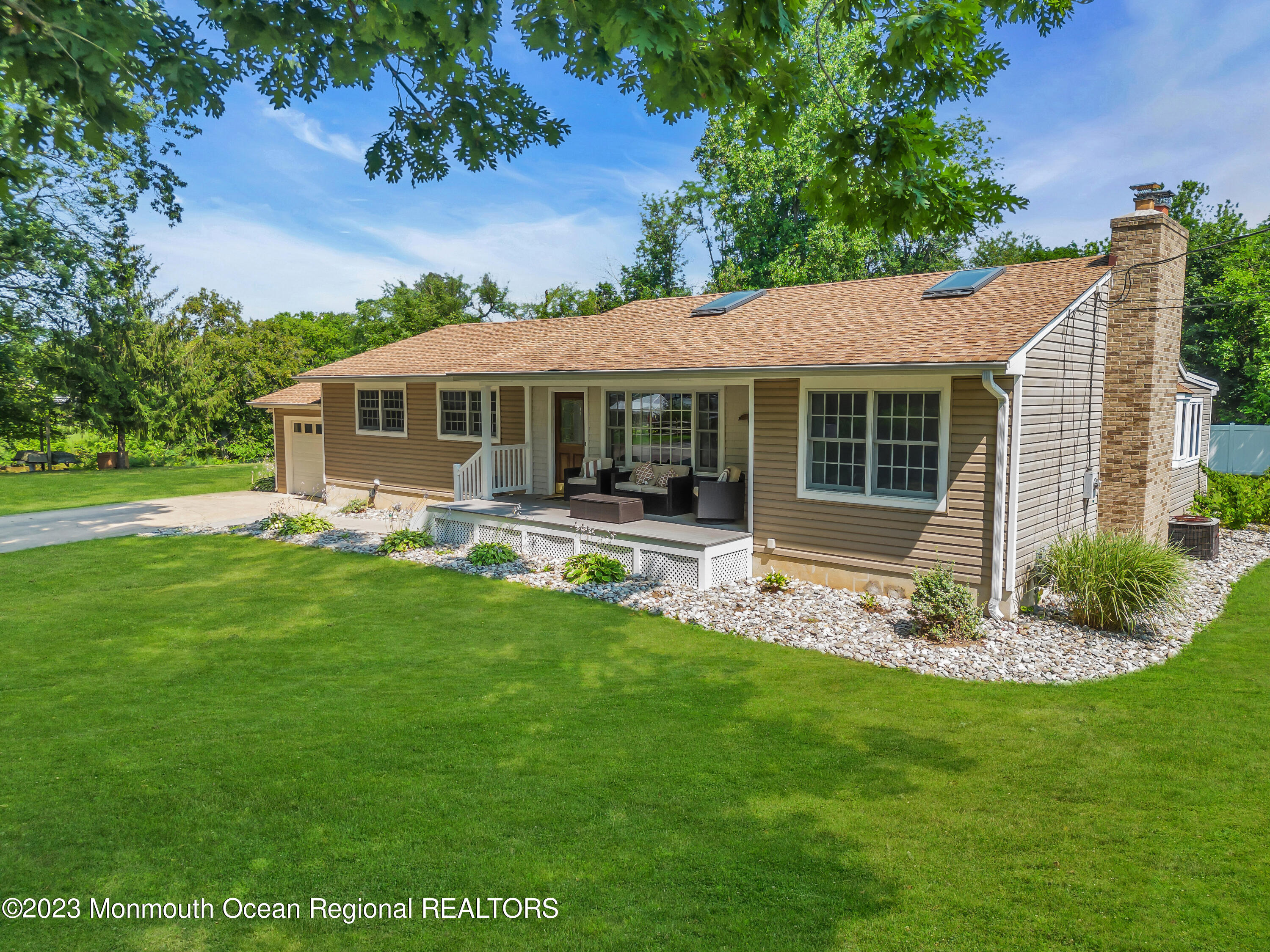 3 Allen Terrace New Egypt, NJ 08533 - Photo 75 of 97 a front view of house with a garden and patio