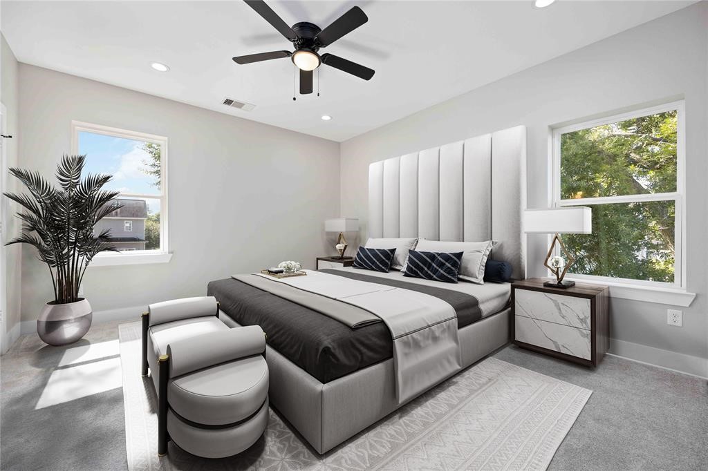 2118 Dan Street Houston, TX 77020 - Photo 5 of 35 a bed room with a bed and a couch