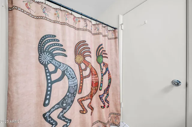 a close up of a curtain