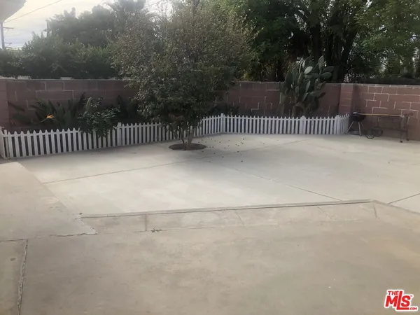 a balcony with a gate