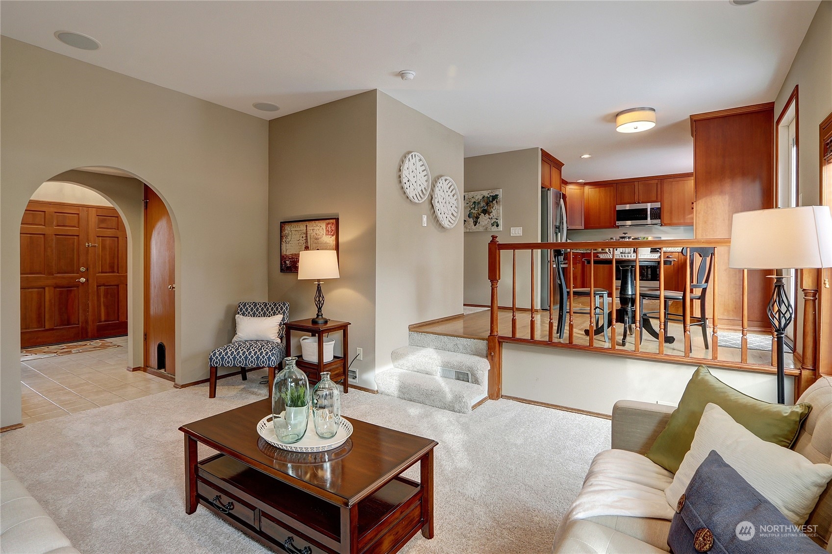 2332 238th Place Southeast Bothell, WA 98021 - Photo 14 of 32 a living room with furniture and a wooden floor