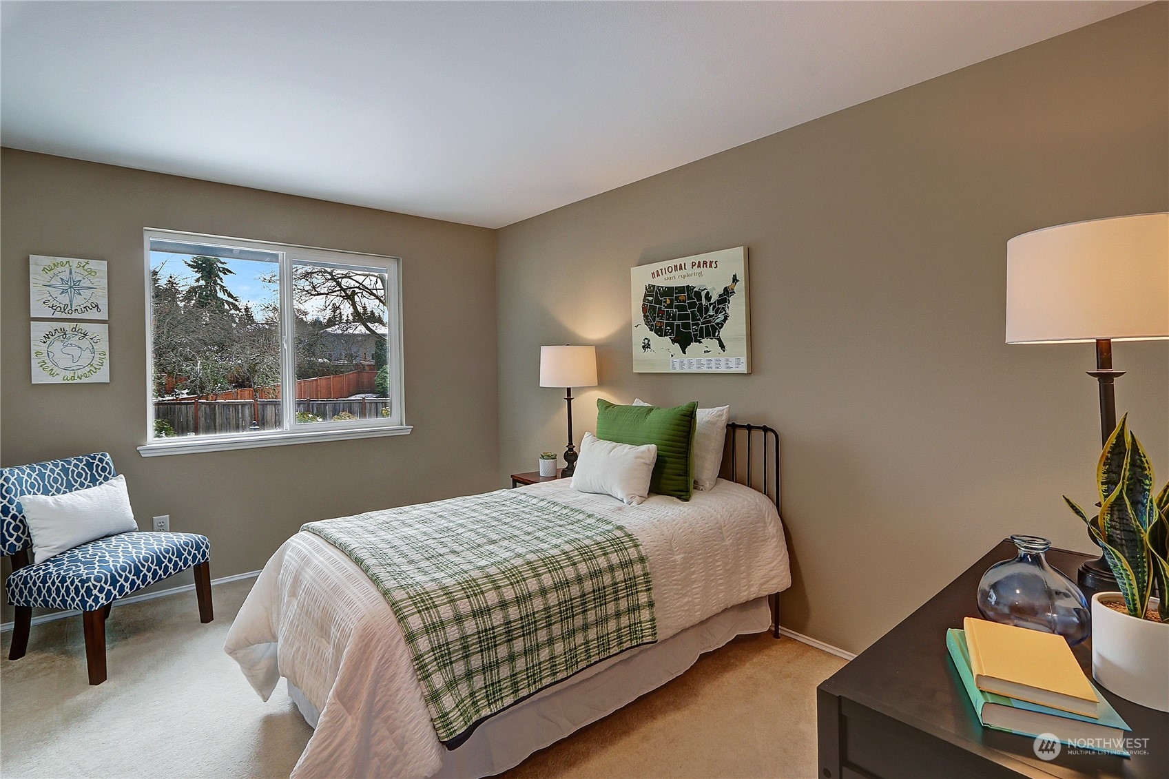 2332 238th Place Southeast Bothell, WA 98021 - Photo 19 of 32 a bedroom with a bed and a couch
