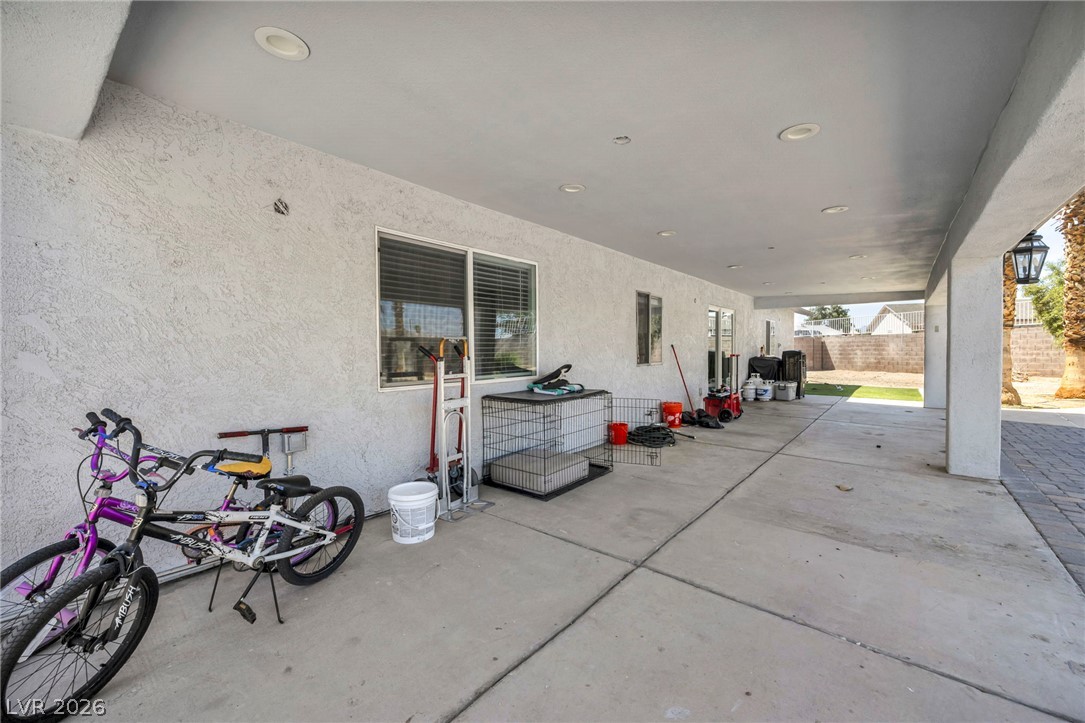 5882 Rio Tinto Way Las Vegas, NV 89110 - Photo 46 of 56 A spacious covered patio provides an ideal setting for outdoor activities and relaxation.
