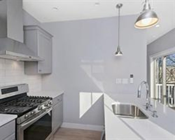 9 Cedar Street, Unit 1 Boston, MA 02119 - Photo 16 of 16 a kitchen with stainless steel appliances granite countertop a sink and a stove