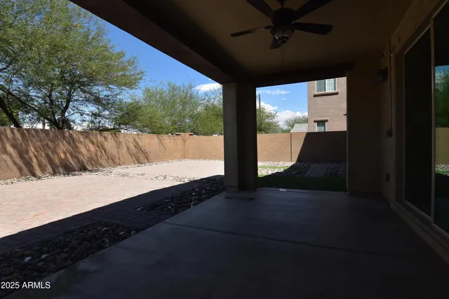 a house view with a outdoor space
