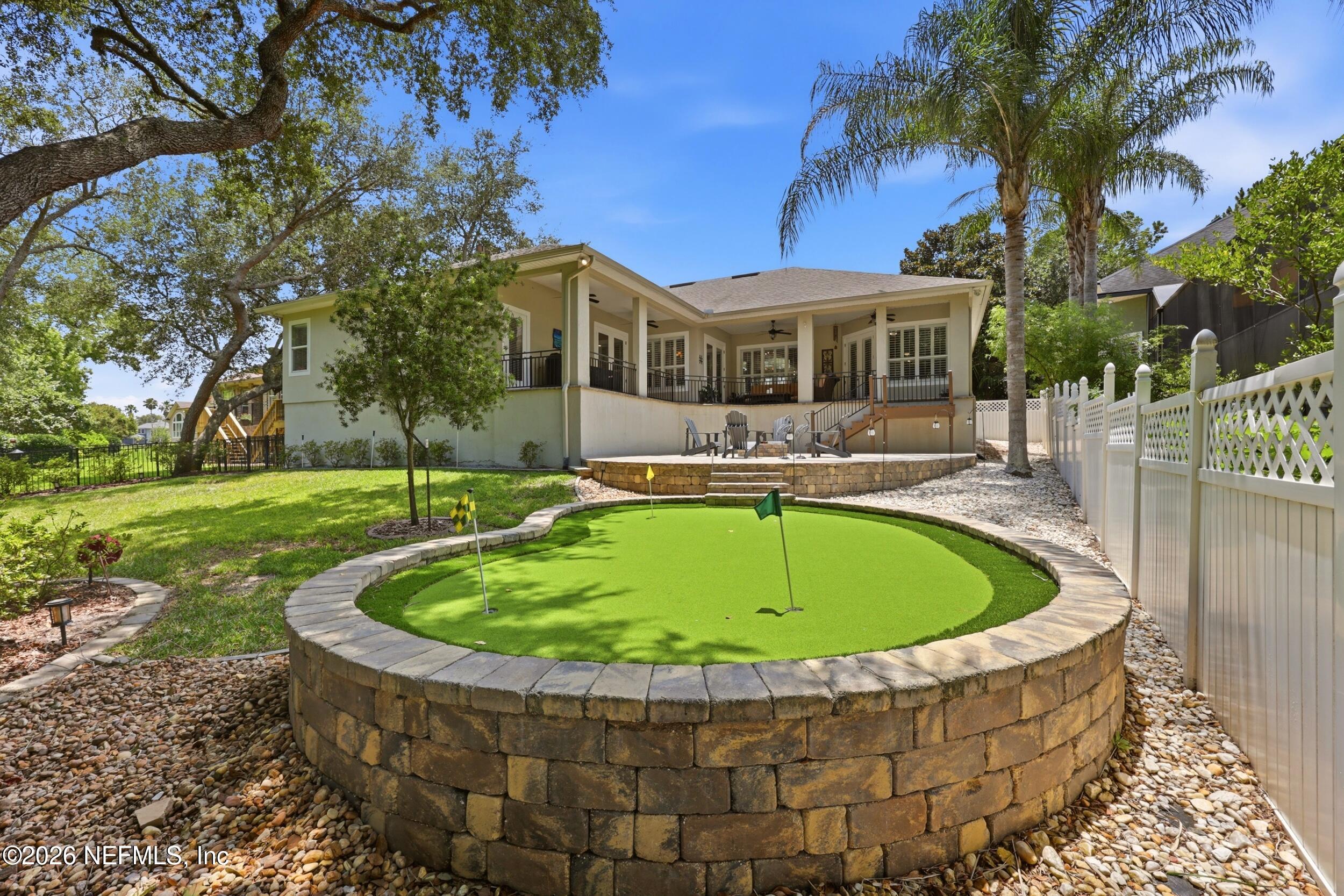 828 Riley Lane St. Augustine, FL 32095 - Photo 2 of 92 054 Back Yard Putting Green