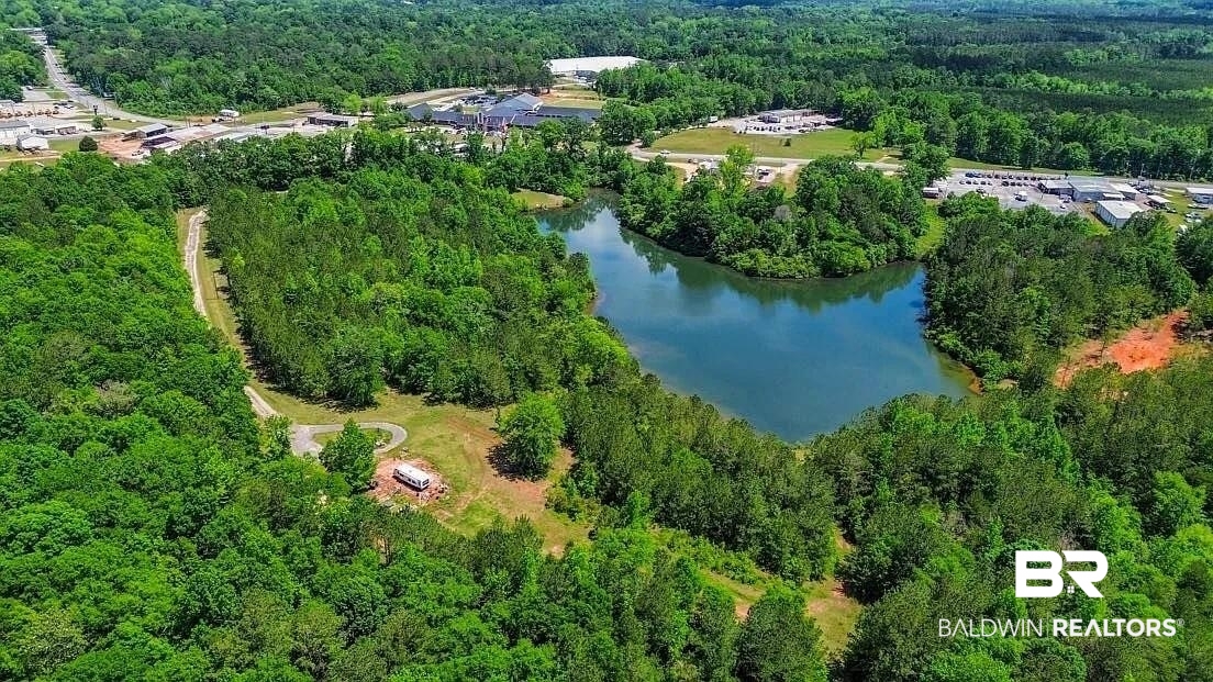 0 Loree Road Evergreen, AL 36401 - Photo 10 of 10 Aerial view of property's location with a forest and a nearby body of water