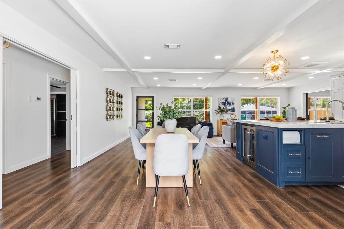 1914 Peppermill Road Houston, TX 77080 - Photo 30 of 43 This is where your day flows—cooking, dining, and relaxing all in one open space, with natural light and a layout that keeps everyone connected.