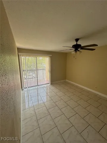 a view of a livingroom with a window