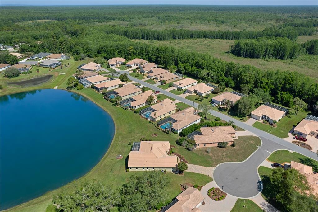 10081 Georgetown Court Weeki Wachee, FL 34613 - Photo 76 of 76 an aerial view of a house with a garden