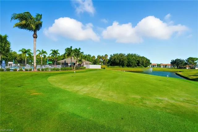 a view of a golf course