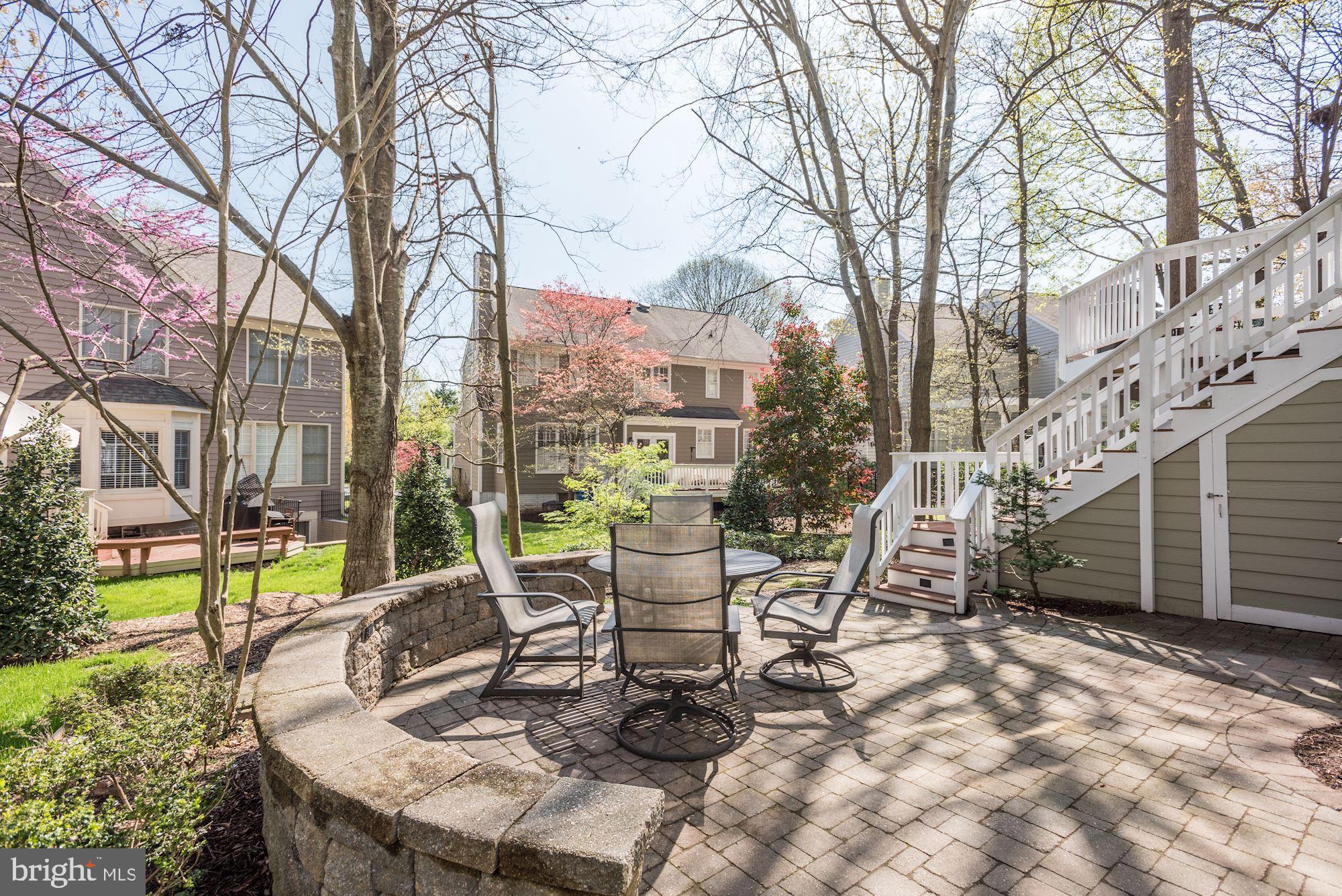 11412 Night Star Way Reston, VA 20194 - Photo 46 of 49 Patio w/ stairs to the upper level deck
