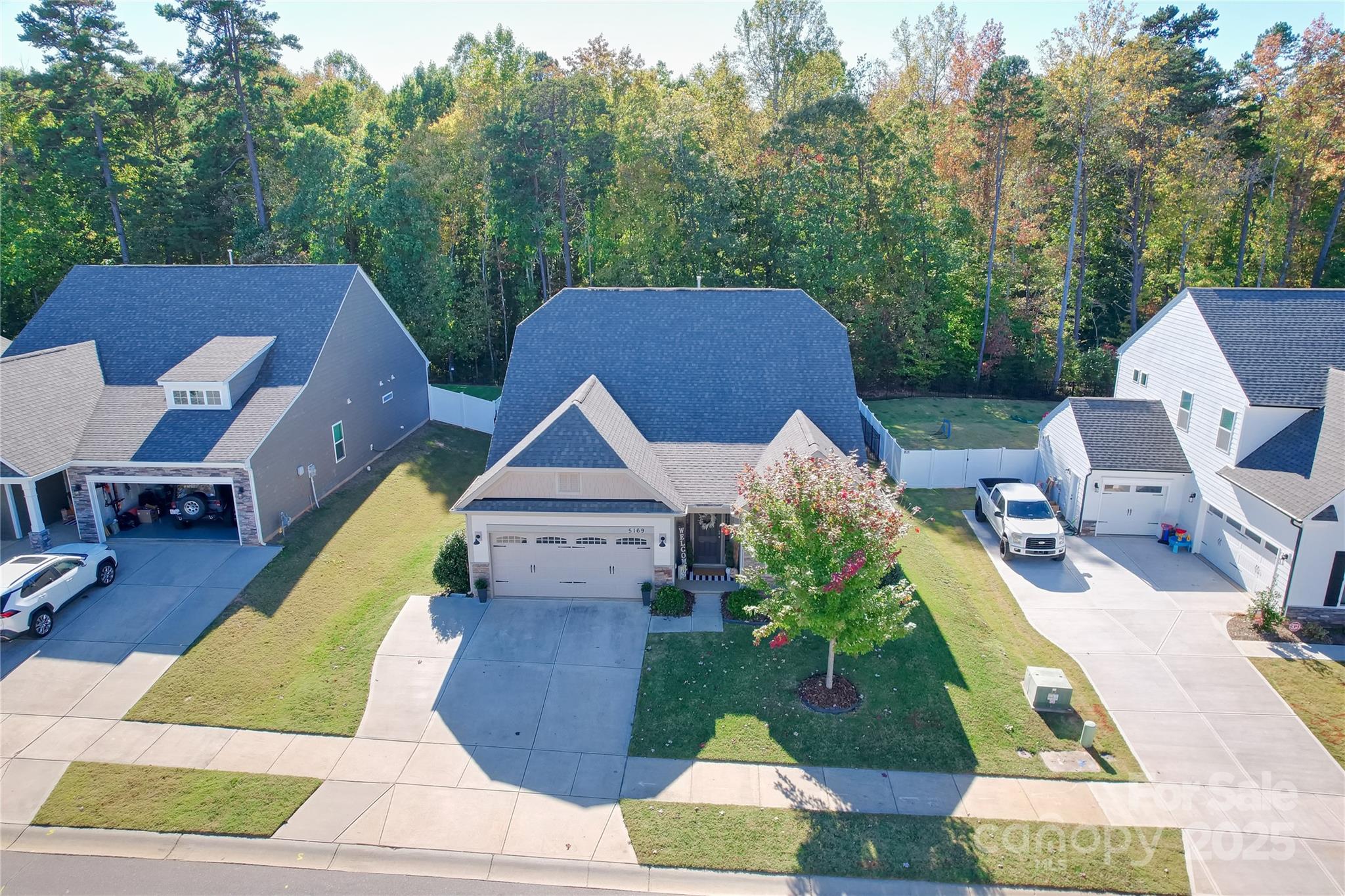 5169 Devonshire Road Denver, NC 28037 - Photo 40 of 46 a aerial view of a house with swimming pool garden and patio