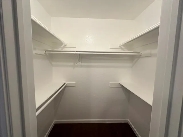 a close view of closet