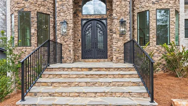 a front view of a house