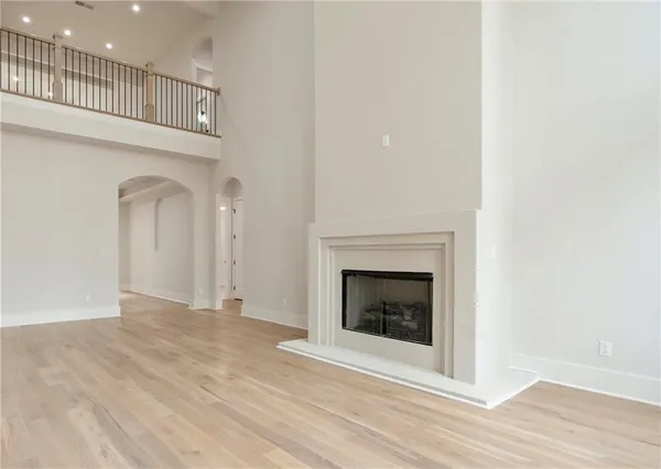 a view of a livingroom with a fireplace