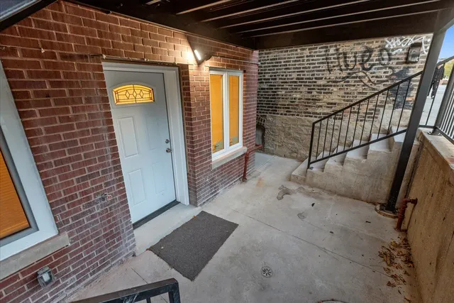 a view of an entryway door