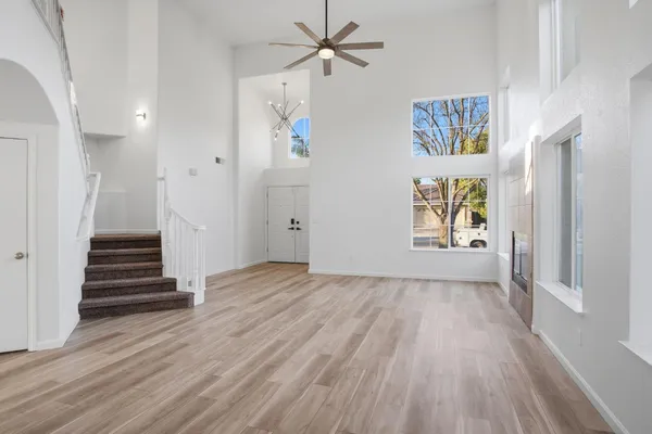 wooden floor in an empty room