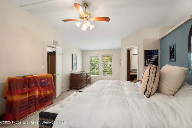 a bed room with a bed and a couch