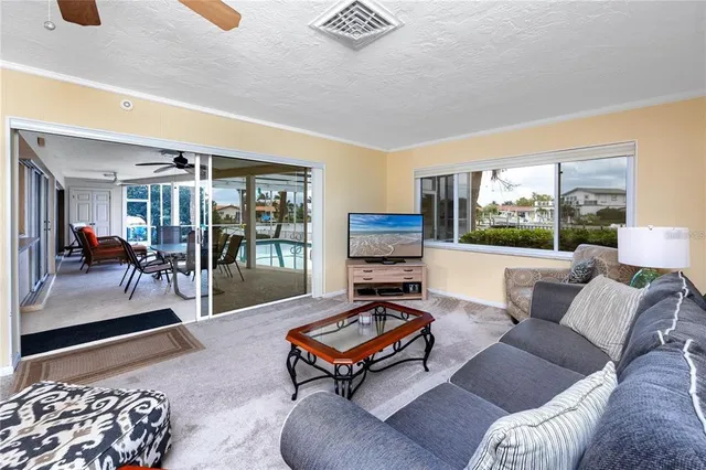 a view of a balcony with lake view