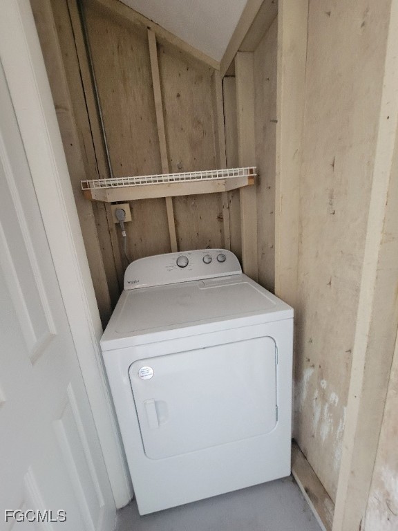 347 Richland Road Lehigh Acres, FL 33936 - Photo 15 of 16 a utility room with dryer and washer