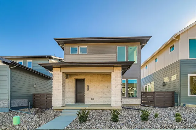 a front view of a house