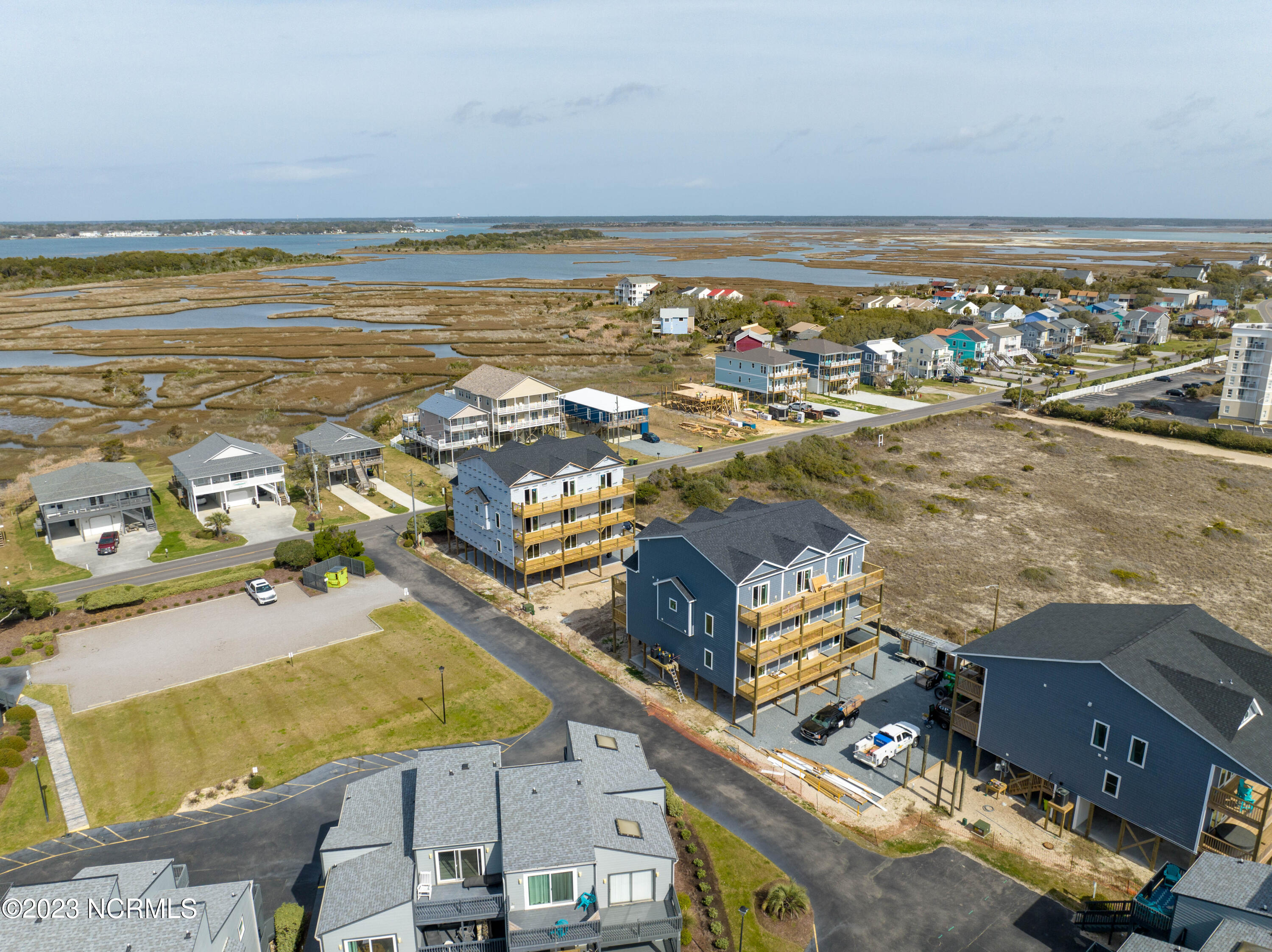 1932 New River Inlet Road North Topsail Beach, NC 28460 - Photo 12 of 18 1932-34-36 New River Inlet Road - Aerial