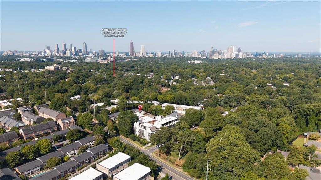 866 Briarcliff Road Northeast, Unit D2 Atlanta, GA 30306 - Photo 2 of 42 a view of a city
