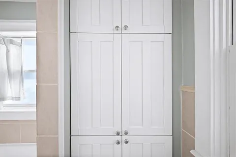 a view of a closet area