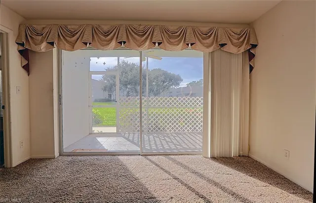 a view of a door with a glass door