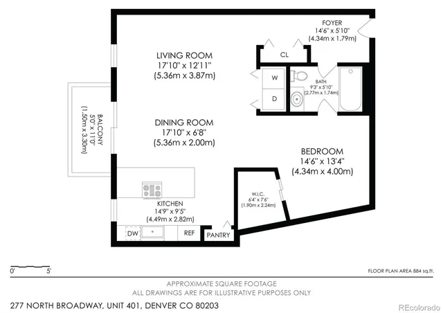 $350,000 | 277 North Broadway, Unit 401, Denver, CO 80203