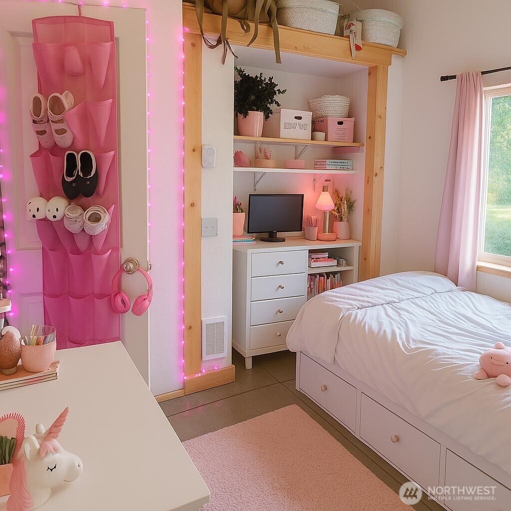 3324 Bailey Way Ferndale, WA 98248 - Photo 15 of 23 a bedroom with a bed and a flat screen tv